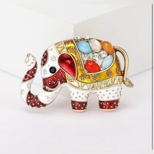 Thailand Elephant Brooch